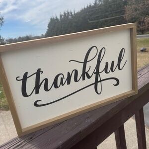 Thankful sign